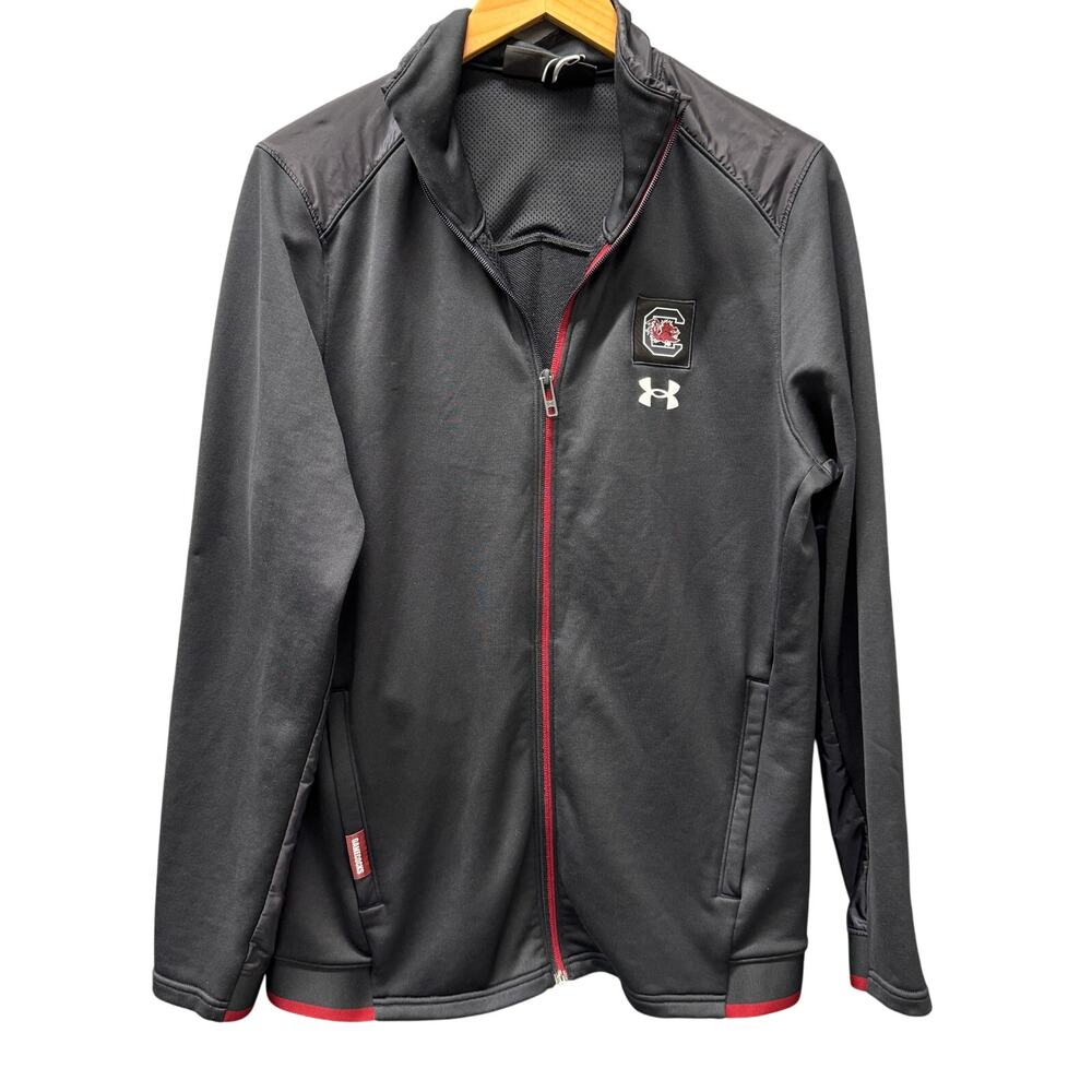 South Carolina‎ Gamecocks Jacket Mens Medium Black Full Zip Vented Under armour